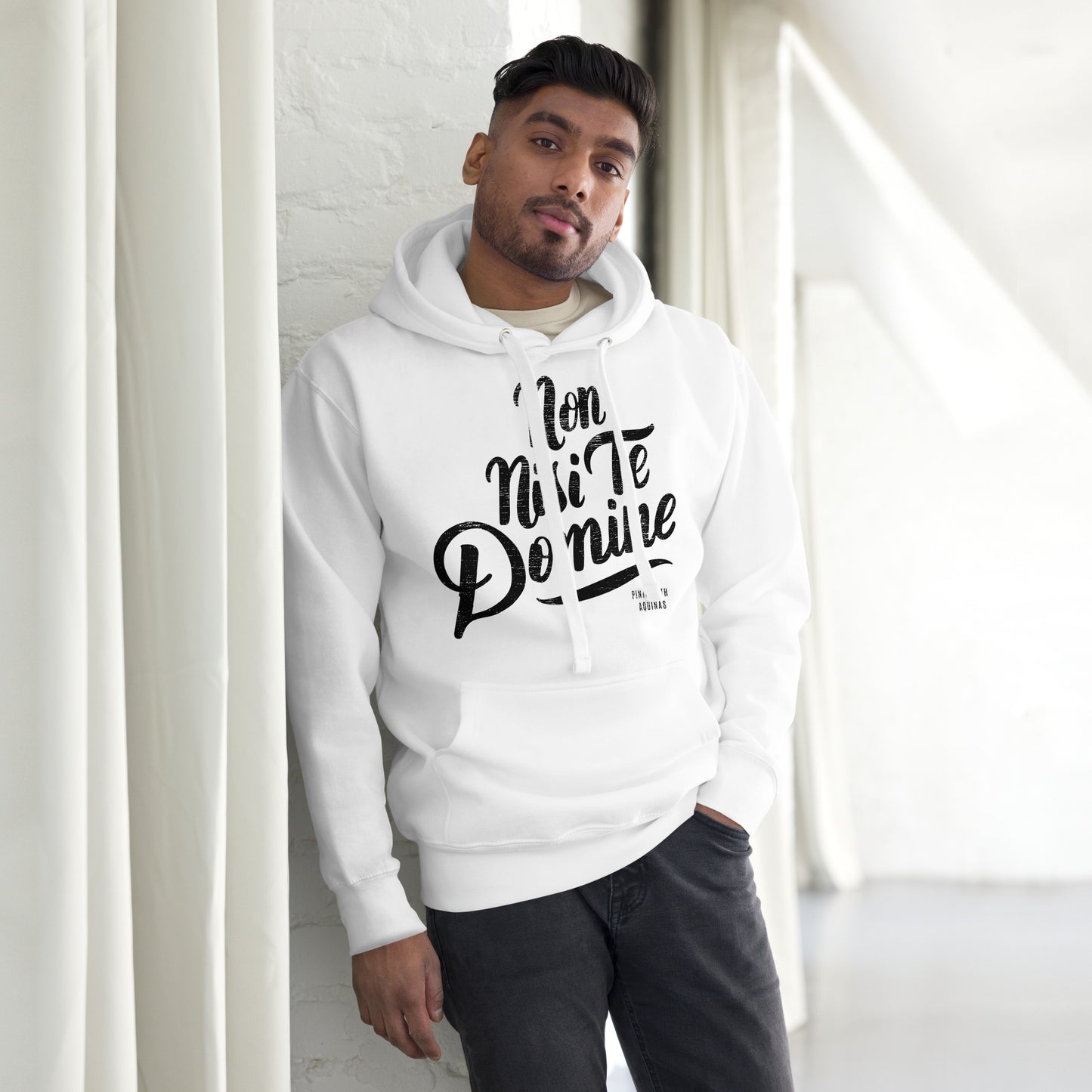Non Nisi Te Domine Hoodie (White)