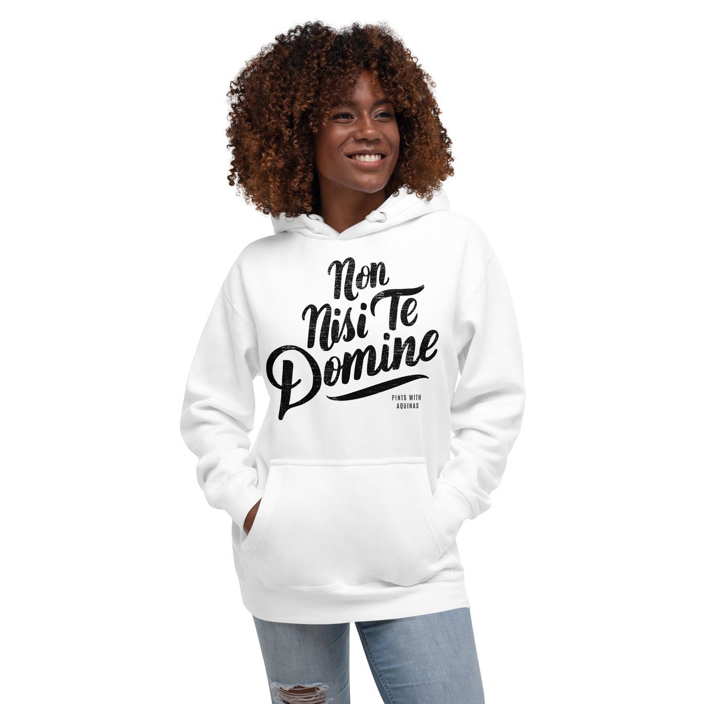 Non Nisi Te Domine Hoodie (White)