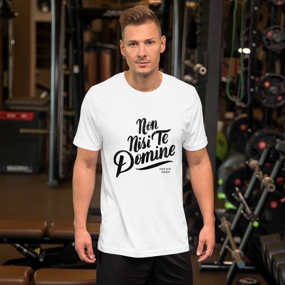 Non Nisi Te Domine Tee (White)