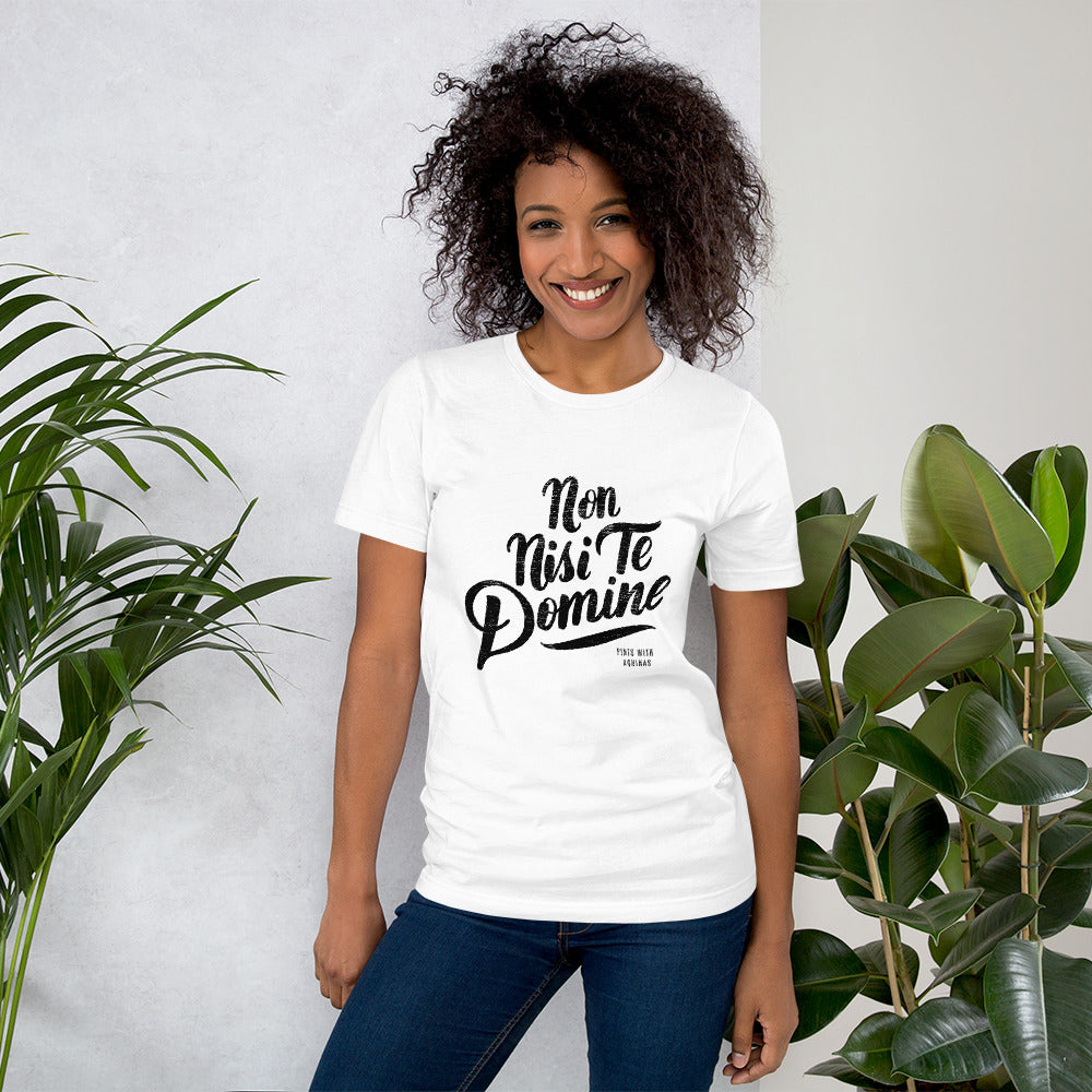 Non Nisi Te Domine Tee (White)