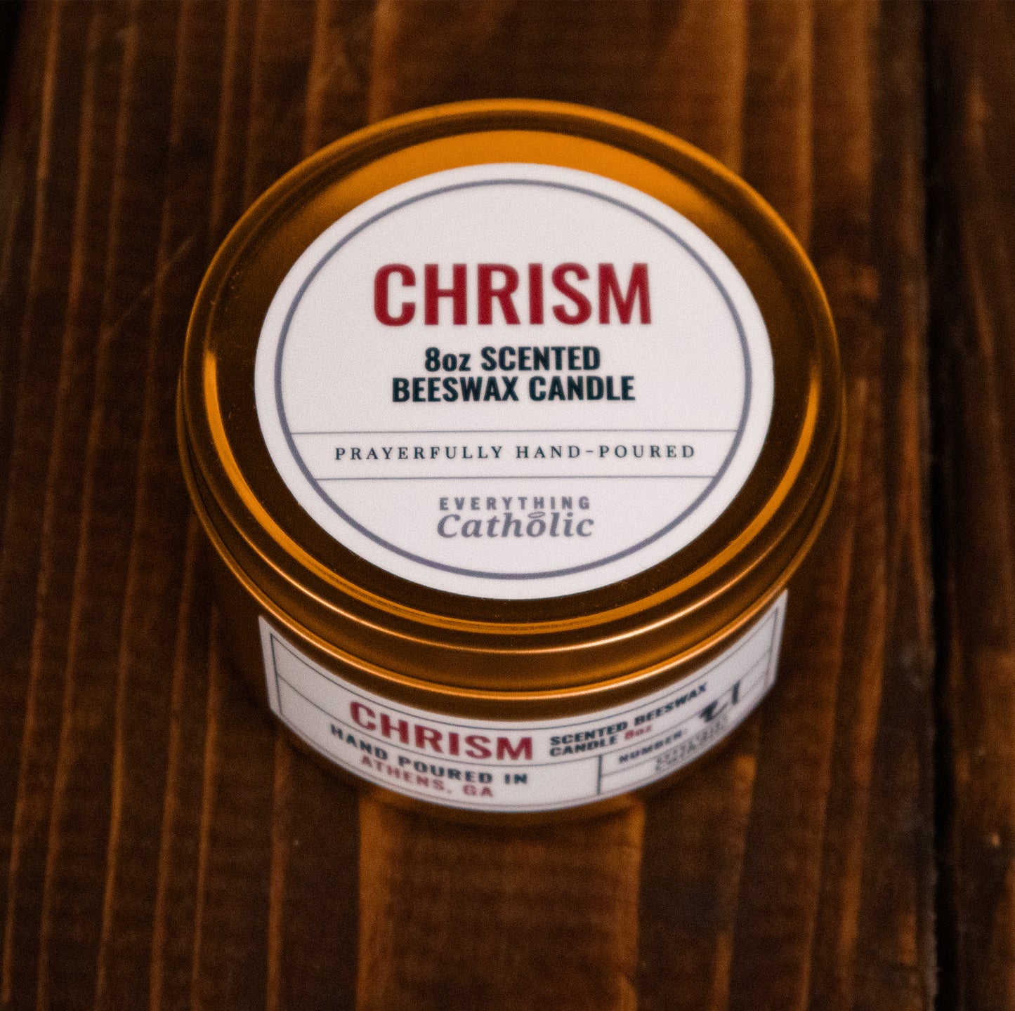 Chrism Beeswax Candle