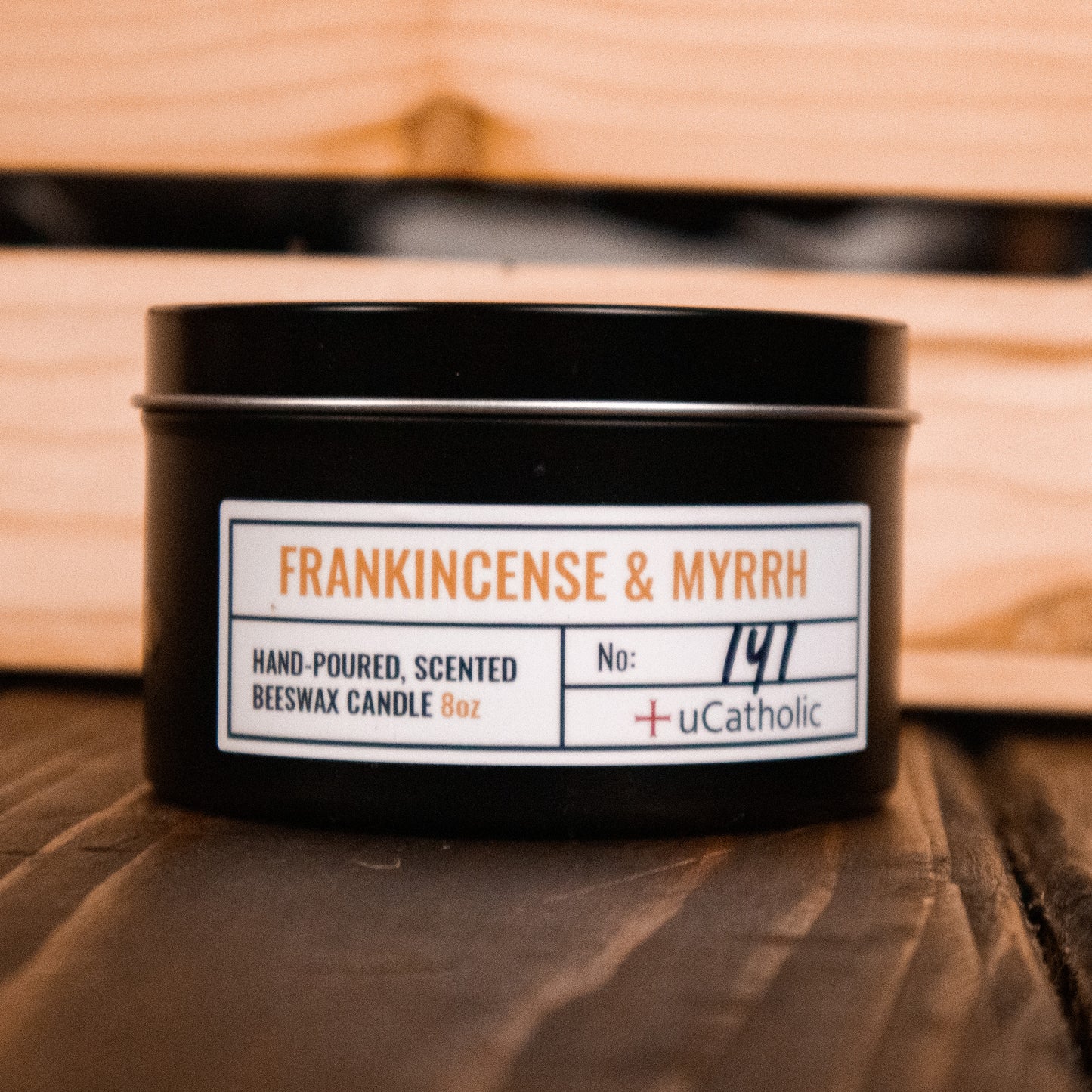 Frankincense & Myrrh Beeswax Candle