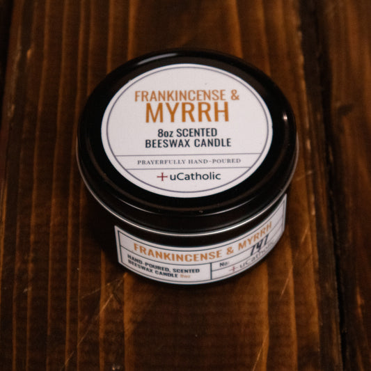 Frankincense & Myrrh Beeswax Candle