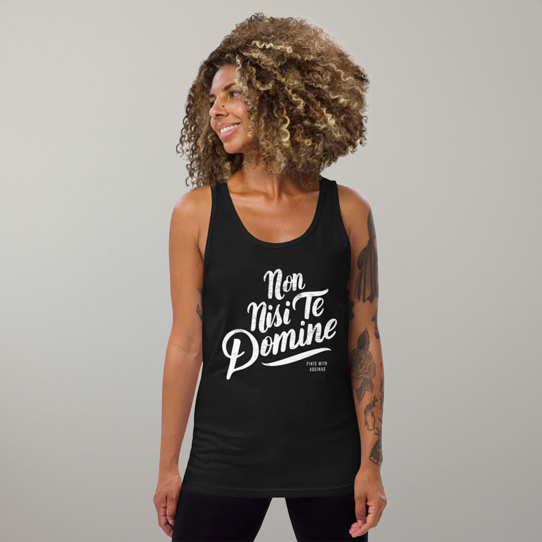 Non Nisi Te Domine Tank Top (Black)