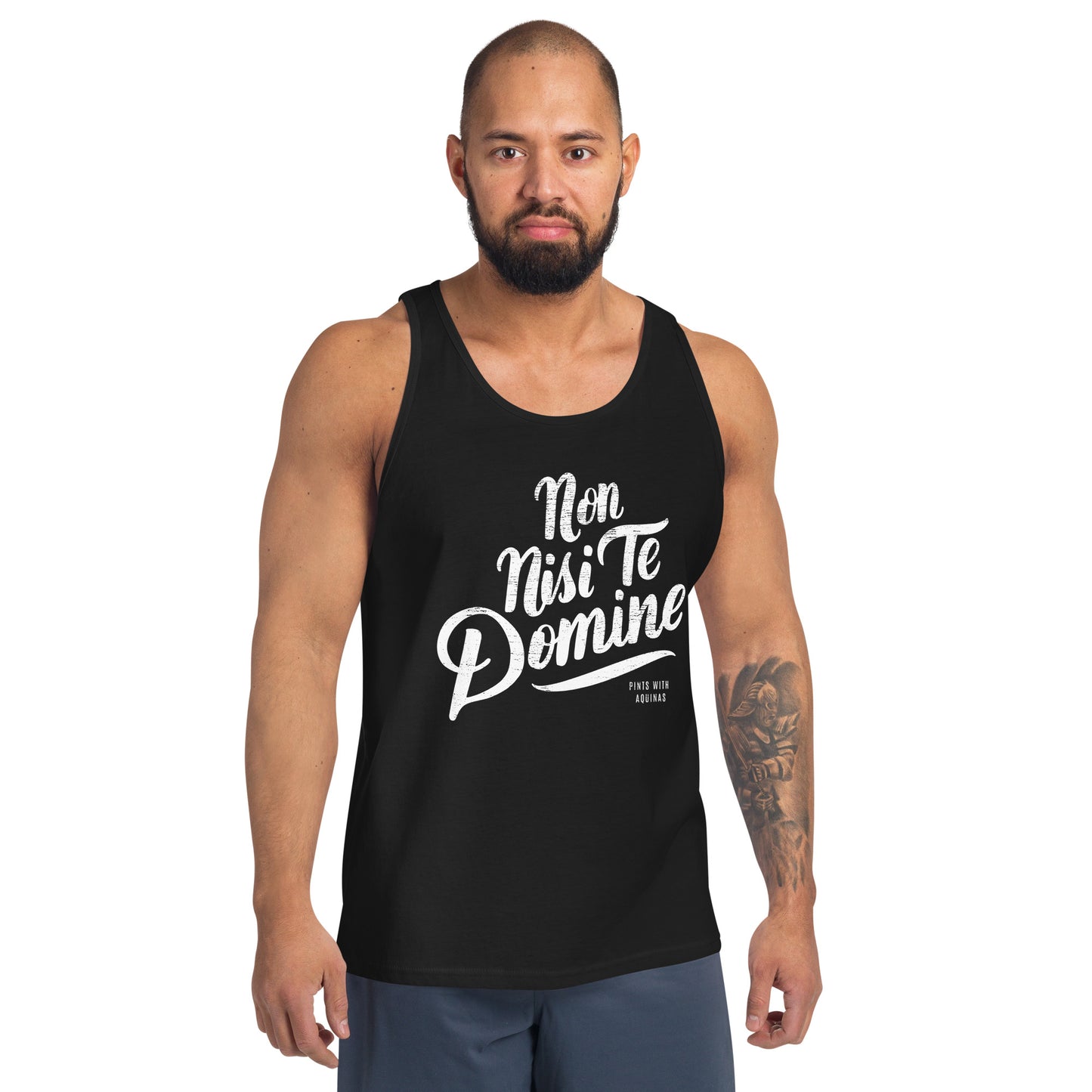 Non Nisi Te Domine Tank Top (Black)